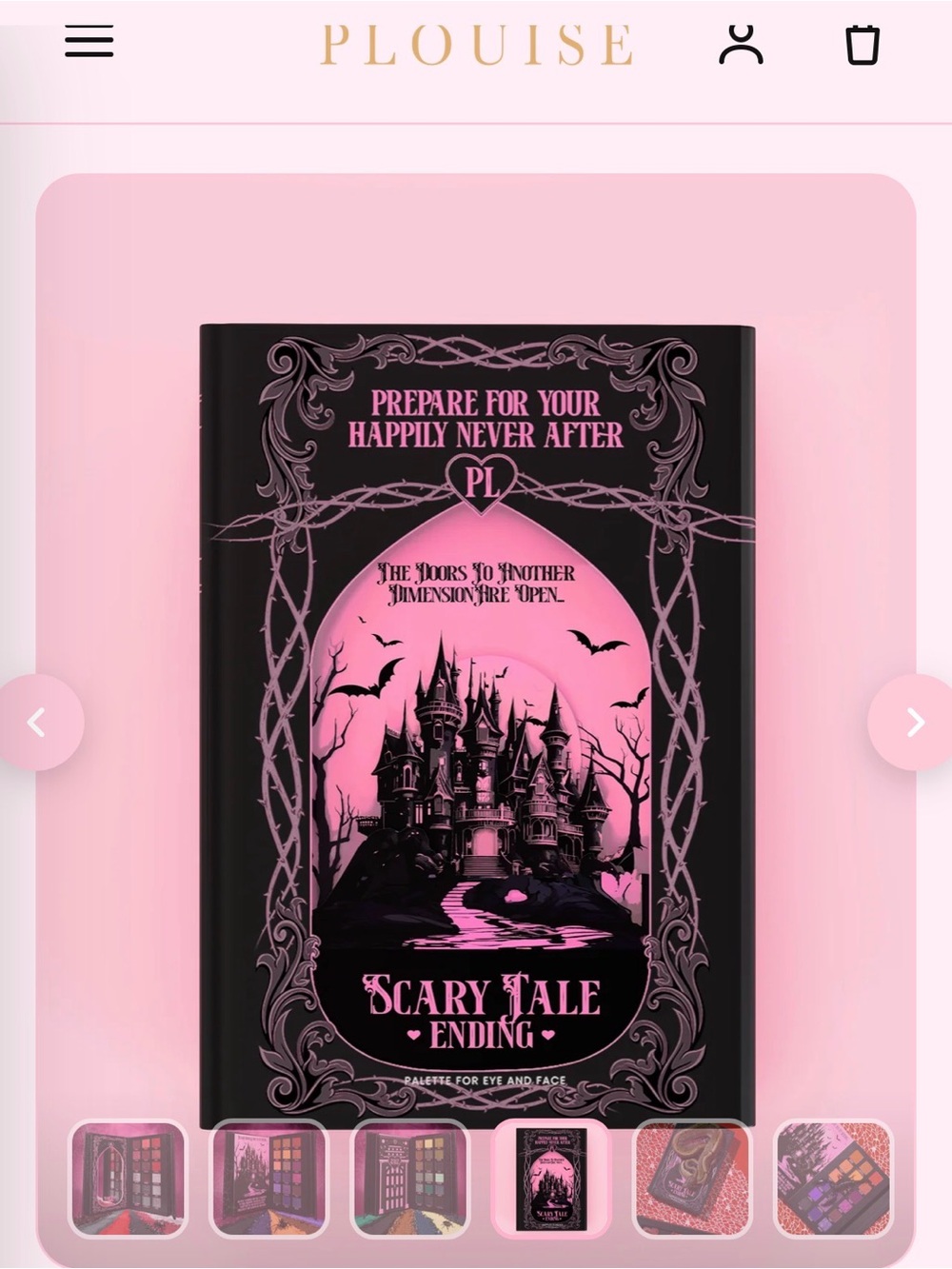 Plouise Scary Tale Ending Eyeshadow Palette — Reds, Purples, and Greens